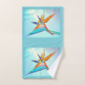 Paradiesvogel Badezimmer-Tuch-Set Badhandtuch Set (Handtuch)