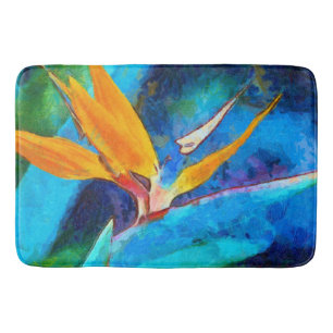 Paradiesvogel Blume Badematte