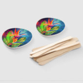 Paradiesvogel Blume Handfan Fächer (Non-assembled)