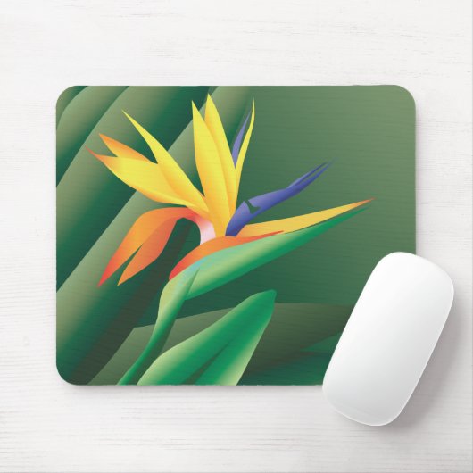 Paradiesvogel Blume Mousepad (Mit Mouse)