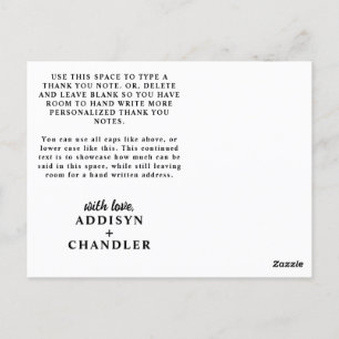 Paradiesvogel Blume und Jungle-Blätter Danke Postkarte