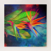 Paradiesvogel-Blumen-Puzzle Puzzle (Horizontal)