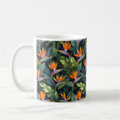 Paradiesvogel-Blumenmuster Kaffeetasse (Links)