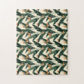 Paradiesvogel-Botanikmuster Puzzle (Vertikal)