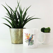 Paradiesvogel, bunter Phantasy-Vogel 'n Blume Kaffeetasse