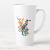 Paradiesvogel, bunter Phantasy-Vogel 'n Blume Milchtasse (Rechts)