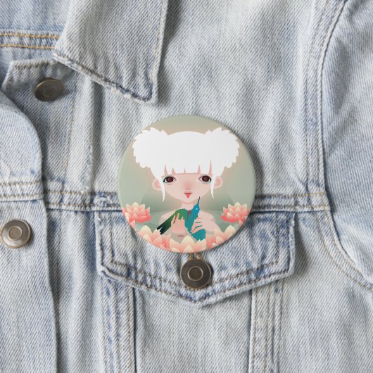 Paradiesvögel Button (Beispiel)