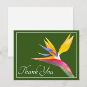 Paradiesvogel - Danke Postkarte (Vorne/Hinten)