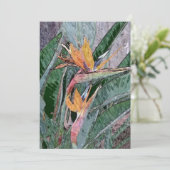 Paradiesvogel Dankeskarte (Stehend Vorderseite)