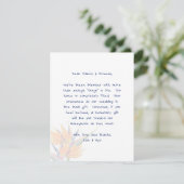 Paradiesvogel, die gut informiert sein wollen begleitkarte (Stehend Vorderseite)