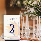 Paradiesvogel Doppelseitige Tischnummer