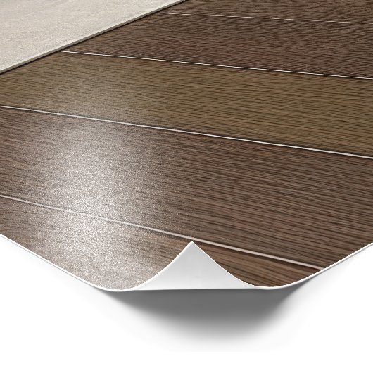 Paradiesvogel durch Treppe Fotodruck (Ecke)