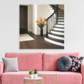 Paradiesvogel durch Treppe Leinwanddruck (Insitu (Wohnzimmer))