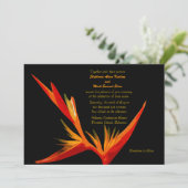 Paradiesvogel Einladung (Stehend Vorderseite)