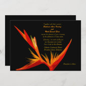 Paradiesvogel Einladung (Vorne/Hinten)