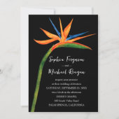 Paradiesvogel Einladung (Vorderseite)