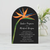 Paradiesvogel Einladung (Stehend Vorderseite)