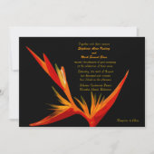 Paradiesvogel Einladung (Vorderseite)