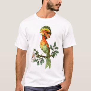 Paradiesvögel: Exotischer floraler Hintergrund T-Shirt