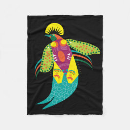Paradiesvogel Fleecedecke