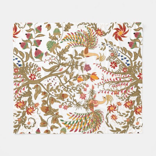 Paradiesvögel Fleecedecke (Vorderseite (Horizontal))