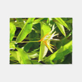 Paradiesvogel Fleecedecke (Vorderseite (Horizontal))