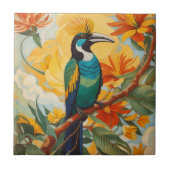 Paradiesvogel Fliese (Vorderseite)