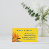 Paradiesvogel Gelbe Visitenkarte (Stehend Vorderseite)