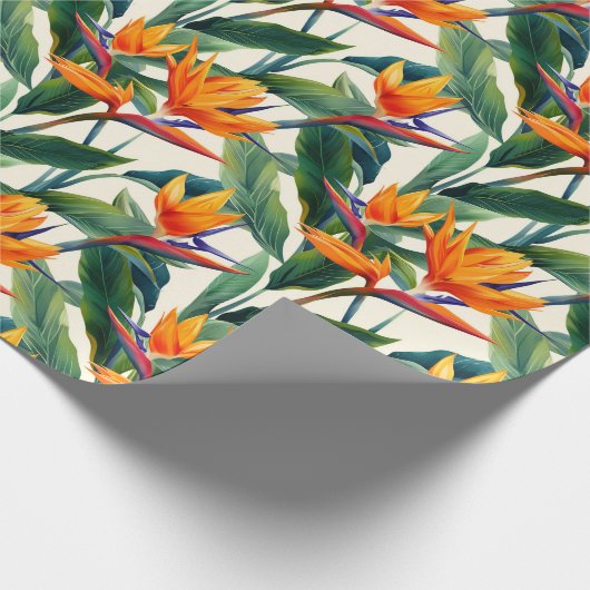 Paradiesvogel Geschenkpapier (Ecke)