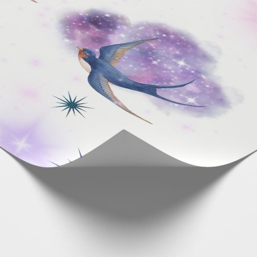 Paradiesvögel Geschenkpapier (Ecke)