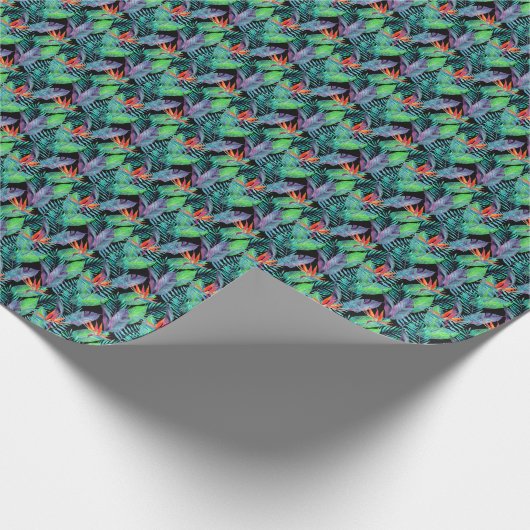 Paradiesvogel Geschenkpapier (Ecke)