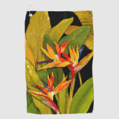 Paradiesvogel Golfhandtuch (Vorderseite)