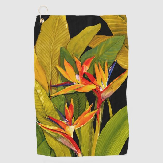 Paradiesvogel Golfhandtuch (Vorderseite)