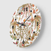 Paradiesvögel Große Wanduhr (Winkel)