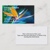 Paradiesvogel (Hawaii) Visitenkarte (Vorne/Hinten)