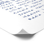 Paradiesvogel Hawaiianischer Hochzeitsskalender Poster (Ecke)