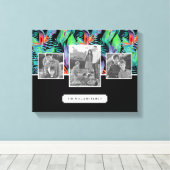 Paradiesvogel | Hinzufügen von Foto und Text Leinwanddruck (Insitu (Holzboden))