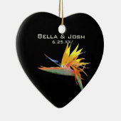 Paradiesvogel Hochzeits-Verzierung Keramikornament (Rechts)