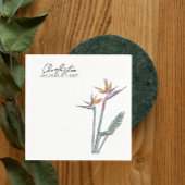 Paradiesvögel Hochzeitscocktail-Serviette Serviette