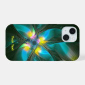 Paradiesvogel iPhone 15 Hülle (Rückseite (Horizontal))