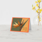 Paradiesvogel Karte (Gelbe Blume)