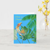 Paradiesvögel Karte (Gelbe Blume)