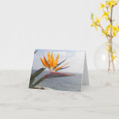 Paradiesvogel Karte (Gelbe Blume)