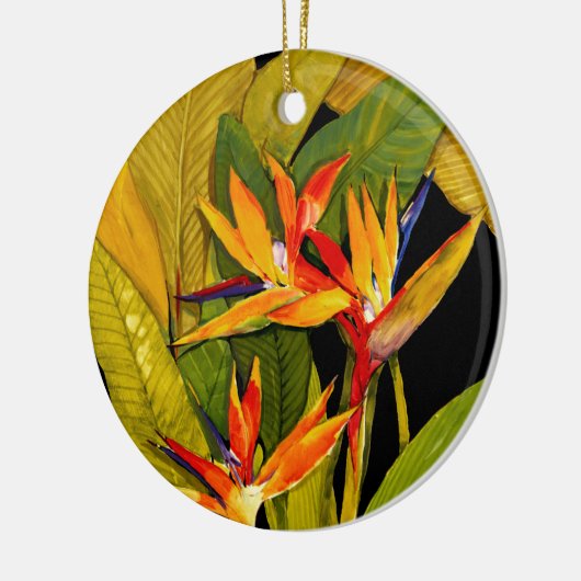 Paradiesvogel Keramik Ornament (Links)