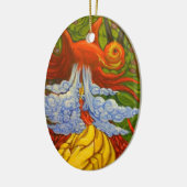 Paradiesvogel Keramikornament (Links)