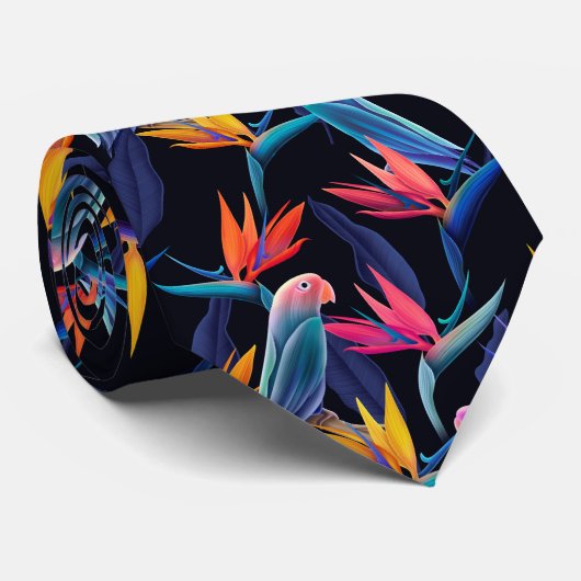 Paradiesvogel Krawatte (Gerollt)