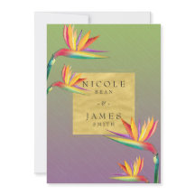 Paradiesvogel - Lila und grüne Hochzeit