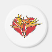 Paradiesvogel Magnet (Vorne)