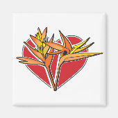 Paradiesvogel Magnet (Vorne)