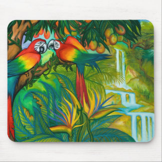 Paradiesvögel Mausunterlage Mousepad